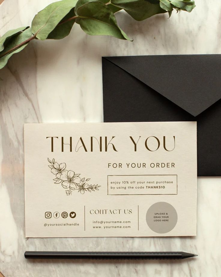 Thank you Cards for Business